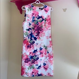 DKNY Floral sleeveless dress
